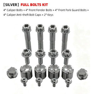 Boulons Titane Étrier/Garde-boue Avant Antivol pour Harley 121 CVO/ST, 117 Road/Street Glide – photo 19/26