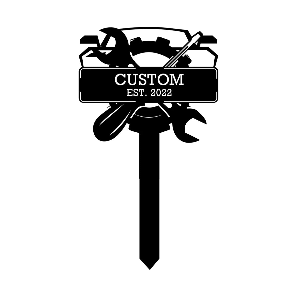 Plaque métallique personnalisée outils de réparation pour garage - vue 10