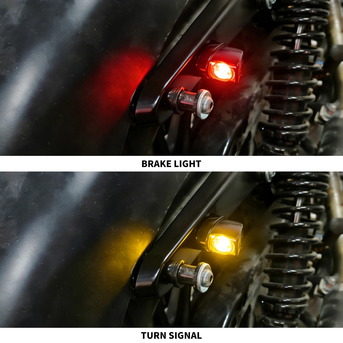 Mini clignotant arrière LED ambré pour Harley-Davidson Sportster - vue 5