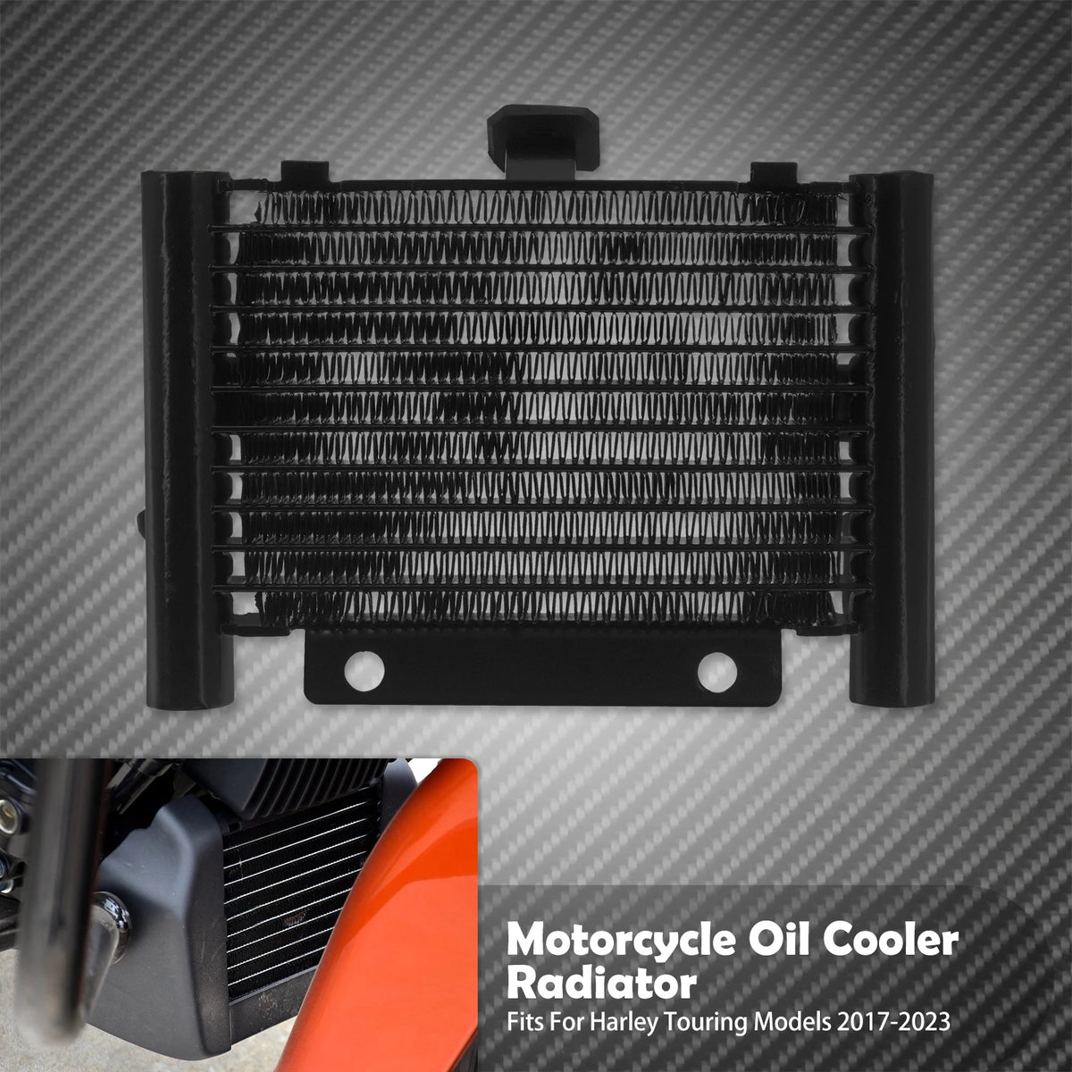 Radiateur Refroidisseur d'Huile Noir - Harley-Davidson Touring 2017-2025 – photo 7/7
