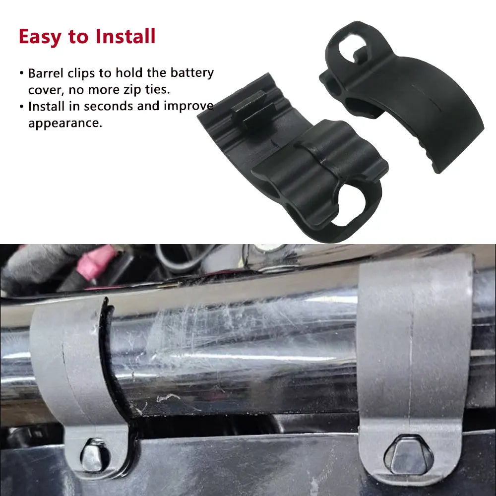 Clips de cache de batterie pour Harley Sportster - vue 4