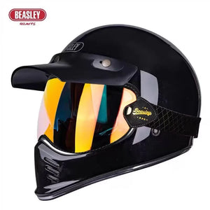 Casque moto intégral rétro - vue produit - vue 1