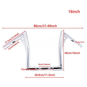 Guidon ape hanger Z-bar pour Harley Sportster Softail - vue 11