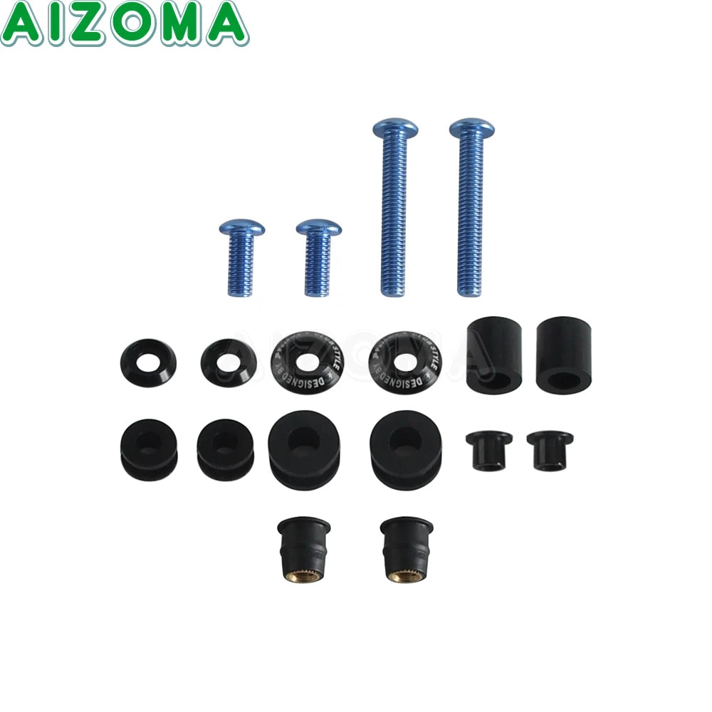 Kit d'entretoises anti-turbulence pour pare-brise - Harley Softail Low Rider S, Street Bob – photo 15/16
