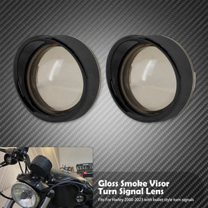 Visières de clignotants pour Harley Touring, Softail, Sportster - vue 2