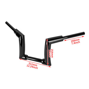 Guidon ape hanger 10 pouces pour Harley Sportster Dyna Softail - vue 6