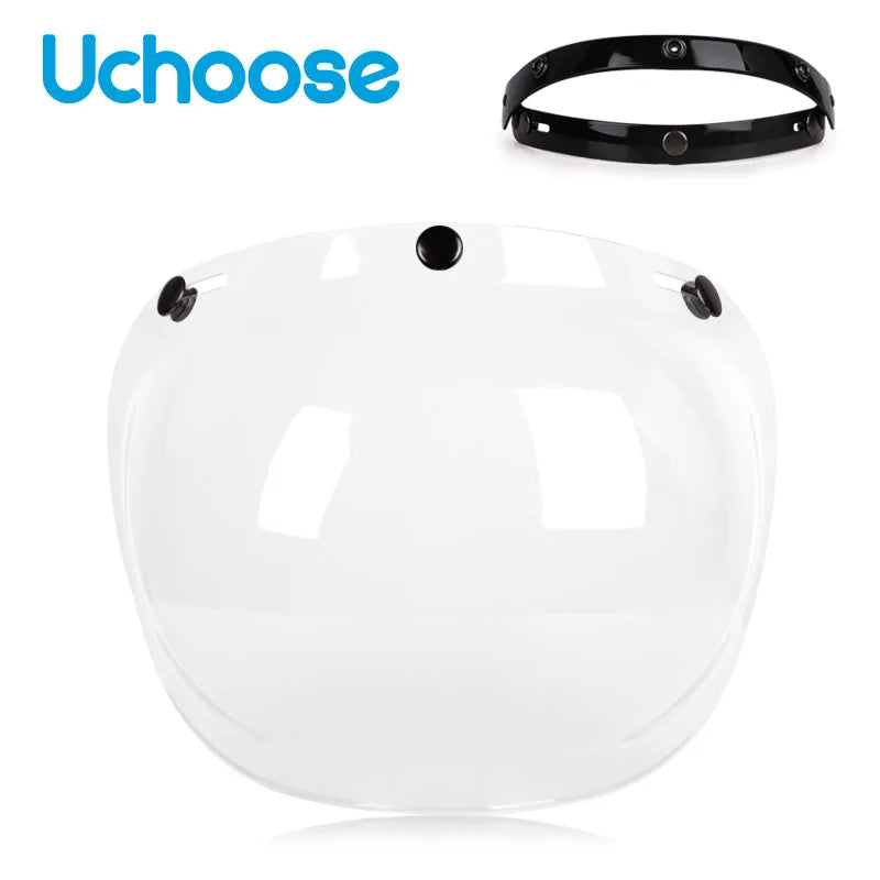 Visière bulle fumée relevable pour casque de moto - vue 7
