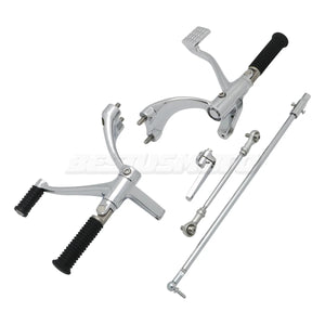 Kit complet commandes avancées CNC, repose-pieds, leviers et biellettes pour Harley-Davidson Sportster XL 883, 1200, 48 2004-2024 – photo 17/20