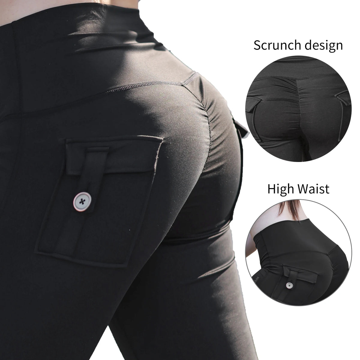 Pantalon moto femme WOSAWE noir stretch respirant - vue 3