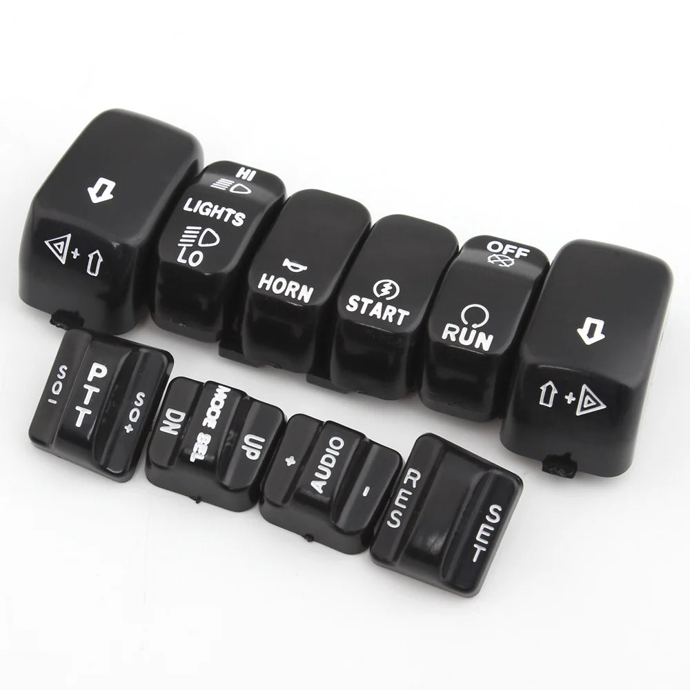 Caches de boutons de commodo pour Harley Touring - vue 6
