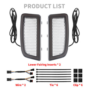 Grilles LED de Carénage Bas avec Clignotants et Feux de Position - Harley-Davidson Touring 2014-2024 – photo 6/8
