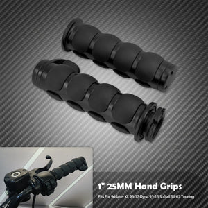Poignées de guidon 25mm (1 pouce) en aluminium pour Harley-Davidson Touring, Softail, Sportster, Dyna – photo 12/18