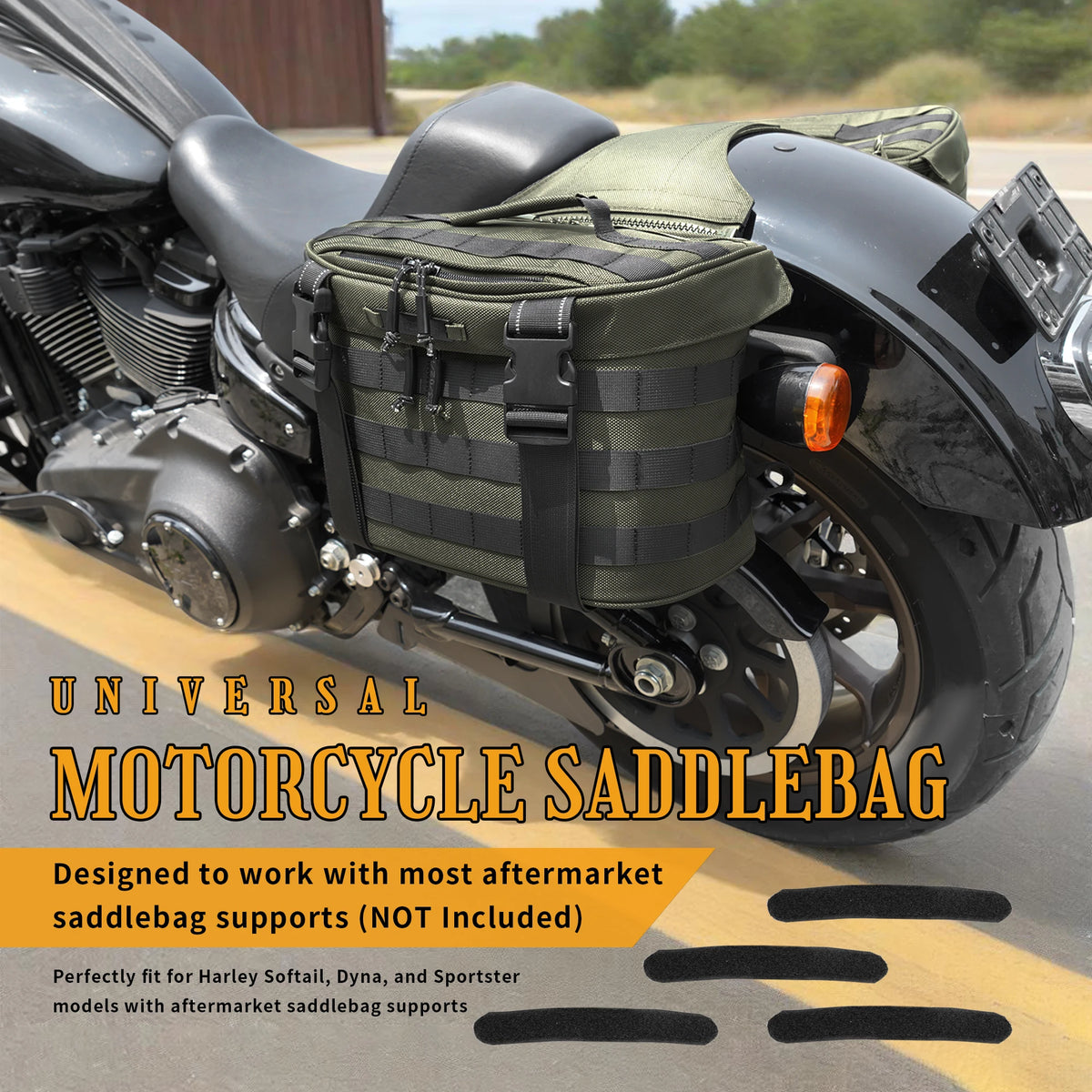 Sacoche de Selle Souple Étanche 25L - Harley-Davidson Sportster, Dyna, Softail – photo 2/7