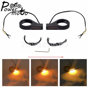 Clignotants LED de fourche 41 mm pour Harley - vue 5