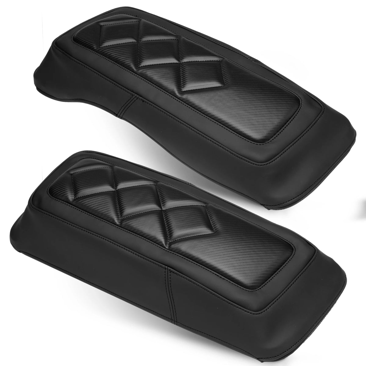 Caches de protection pour sacoches cavalières Harley Touring 1993-2013, cuir microfibre (la paire) - vue 14