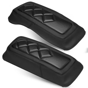 Caches de protection pour sacoches cavalières Harley Touring 1993-2013, cuir microfibre (la paire) - vue 14