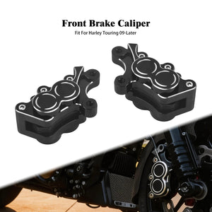 Kit Étriers de Frein Avant Gauche/Droite en Aluminium - Harley-Davidson Touring 2009 et plus récent – photo 1/8