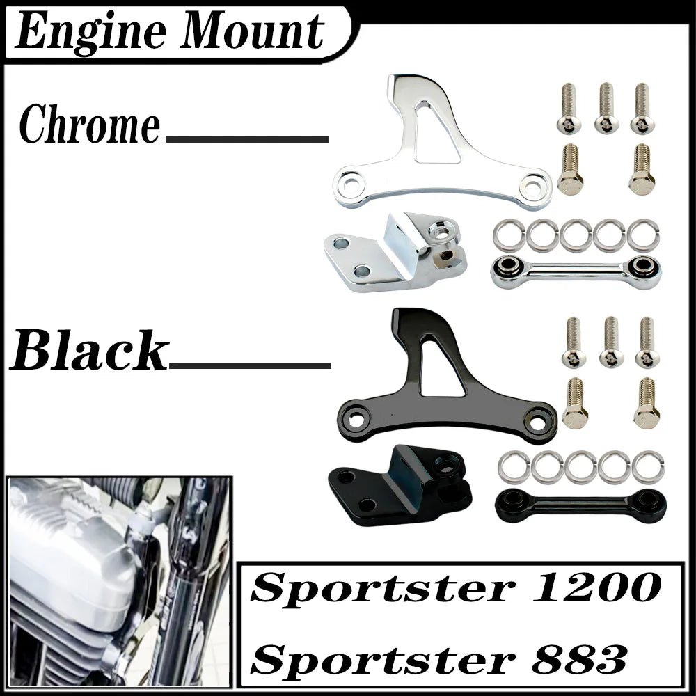 Lot de 3 supports moteur en aluminium - Harley-Davidson Sportster 883/1200 – photo 1/14