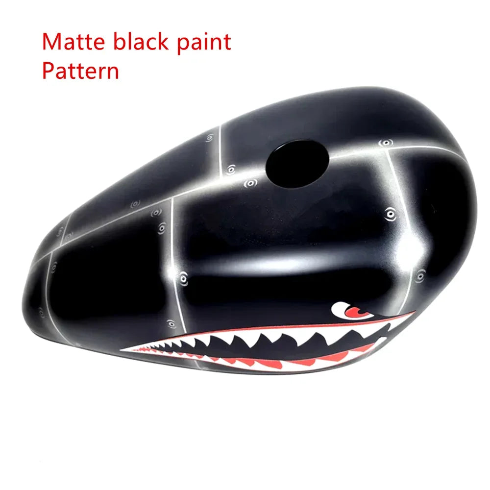 Coque de réservoir d'huile motif flammes pour moto Harley - vue 15