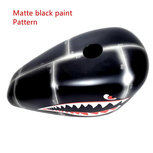 Coque de réservoir d'huile motif flammes pour moto Harley - vue 15