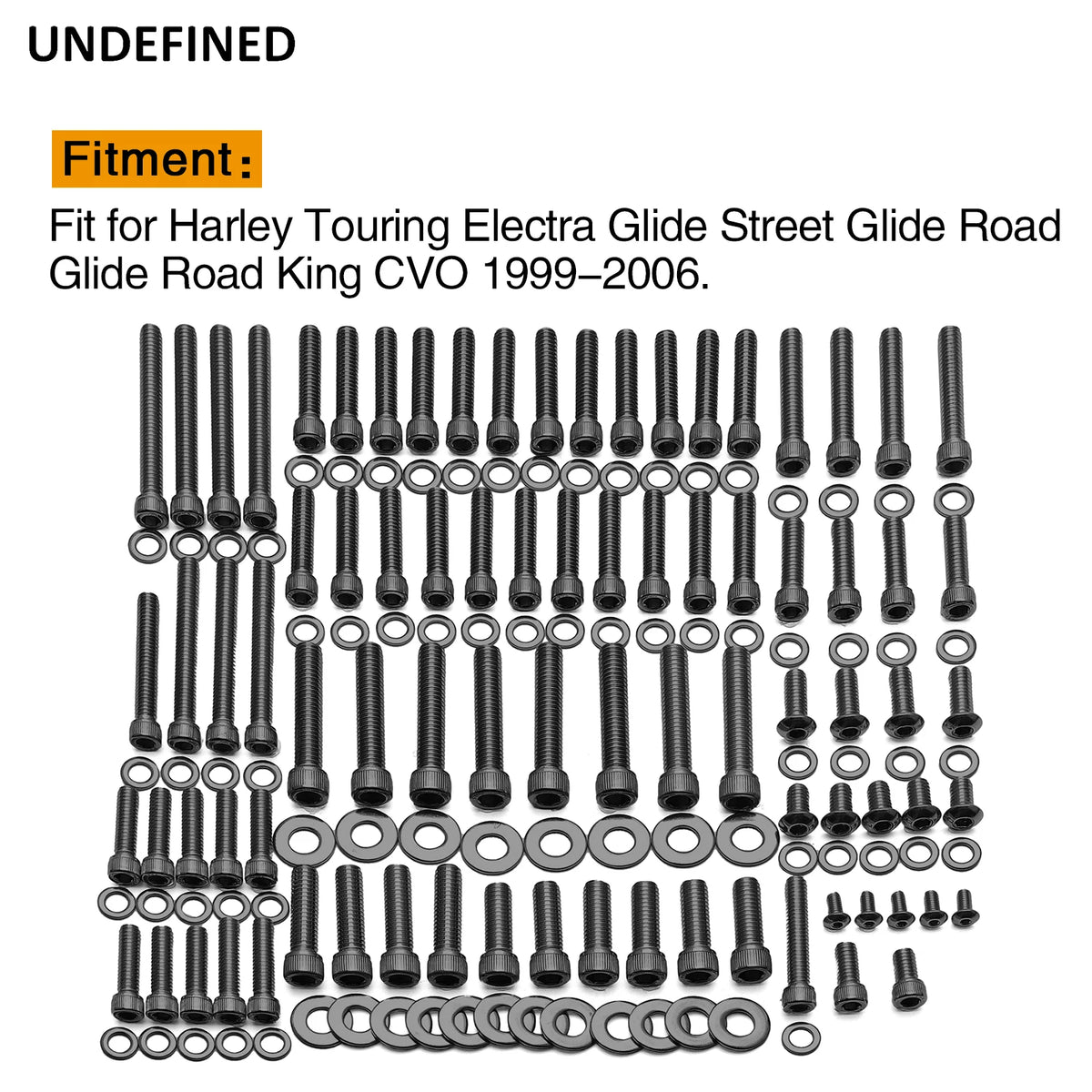 Kit visserie moteur et transmission inox pour Harley Touring Softail Dyna - vue 6