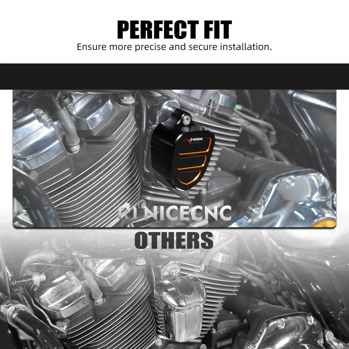 Déflecteur d'Air Mi-Cadre Noir (Heat Shield) - Harley-Davidson Softail Fat Boy, Breakout, Street Bob 2018-2025 – photo 4/9