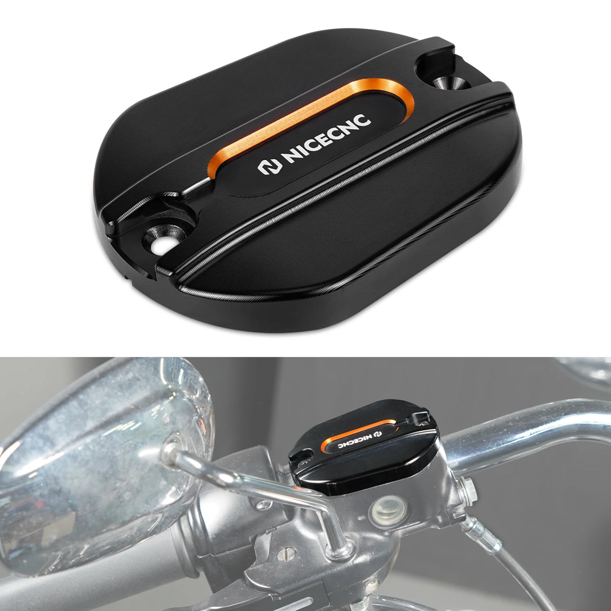 Couvercle de maître-cylindre pour Harley Sportster - frein avant - vue 7