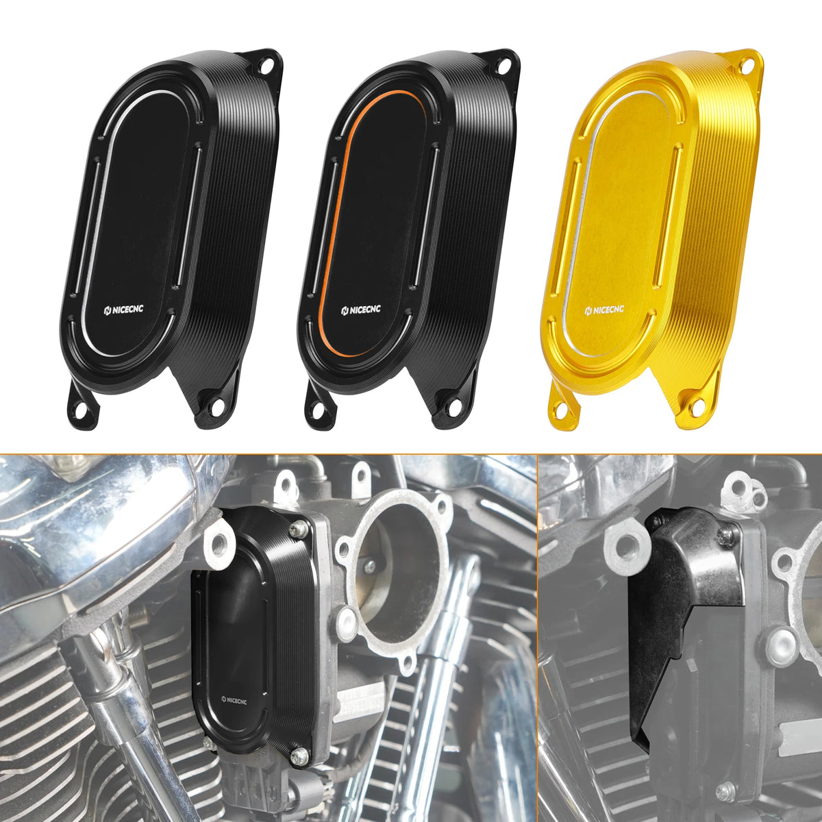 Cache de corps papillon pour Harley M8 - vue 1