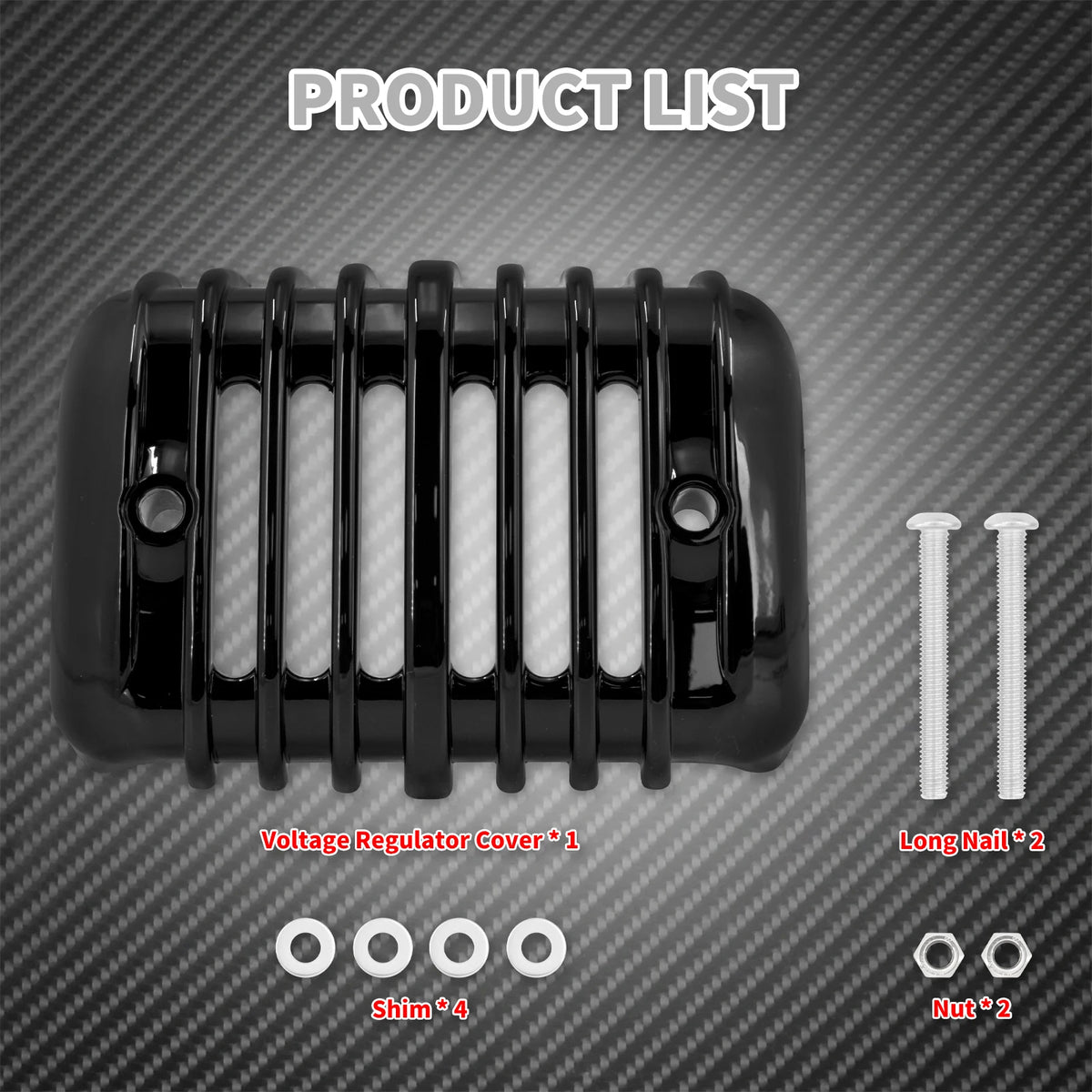 Cache régulateur de tension chromé/noir pour Harley-Davidson Softail Street Bob, Deluxe, Low Rider, Fat Bob, Breakout 2001-2017 – photo 5/8