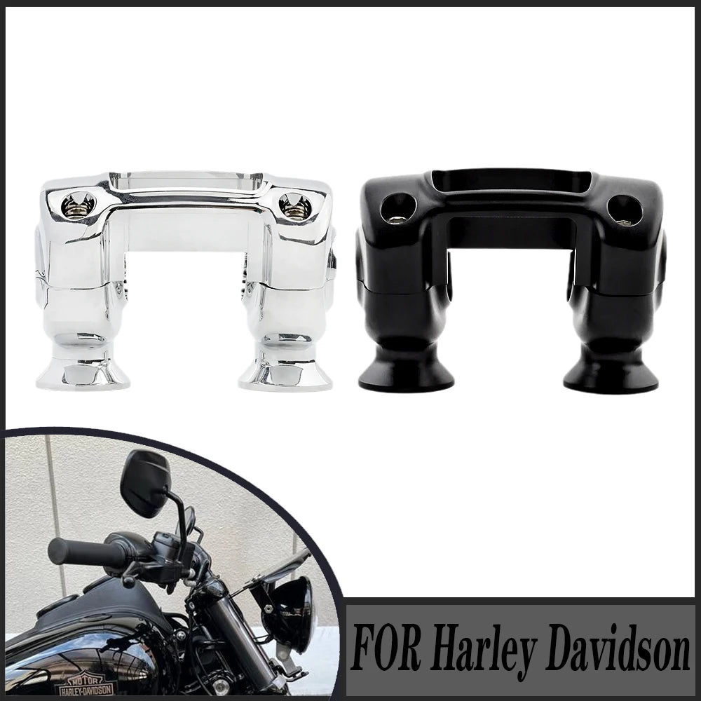 Kit rehausseurs et pontet de guidon pour Harley Softail - vue 1