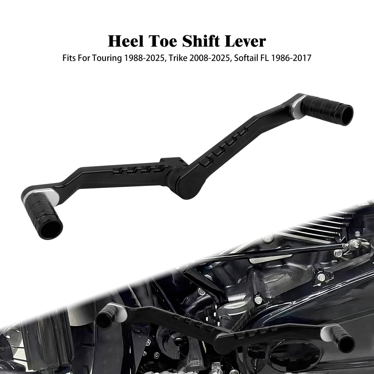 Levier de sélecteur talon-pointe en aluminium pour Harley-Davidson - vue 10