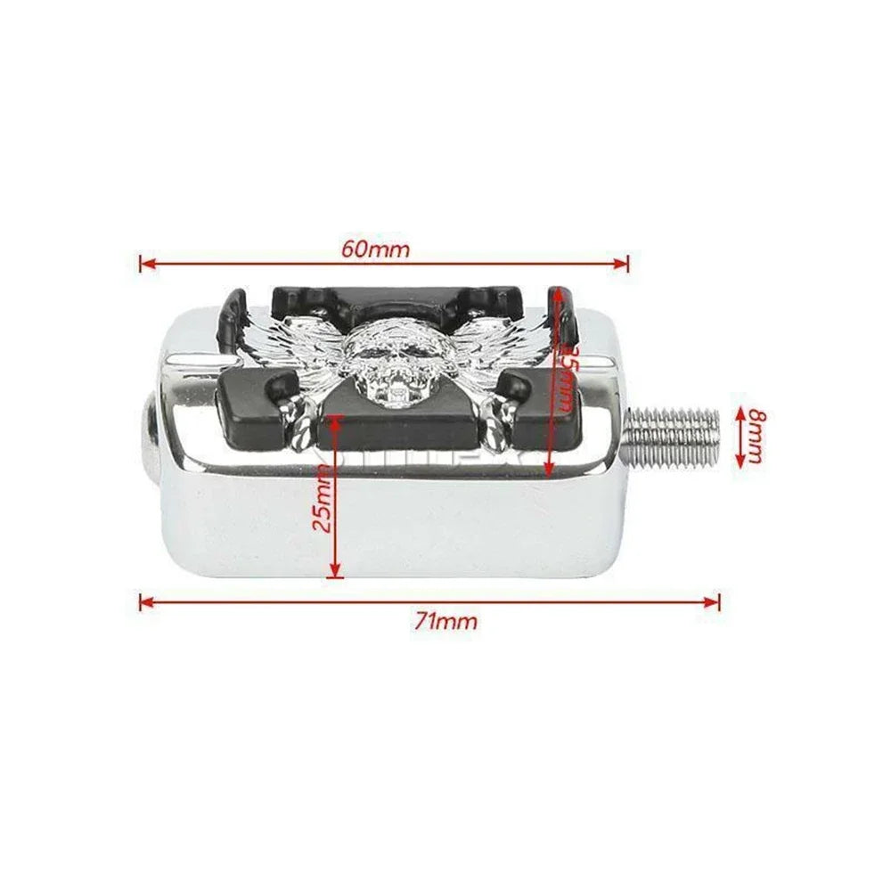 Sélecteur de vitesse motif aile et tête de mort - Harley-Davidson Electra Glide, Wide Glide, Softail – photo 3/8