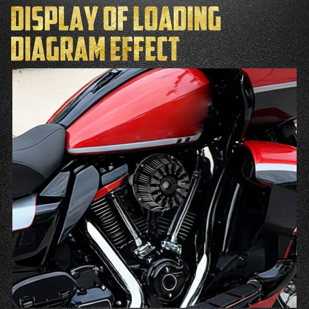 Filtre à air CNC - Harley Softail Fat Boy, Breakout FXBB, Low Rider 2025, Touring CVO, Street Glide, Road Glide 2023-2026 – photo 4/11
