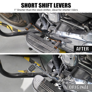 Leviers de sélecteur courts NICECNC pour Harley Street Glide, Road King et Road Glide – photo 6/9