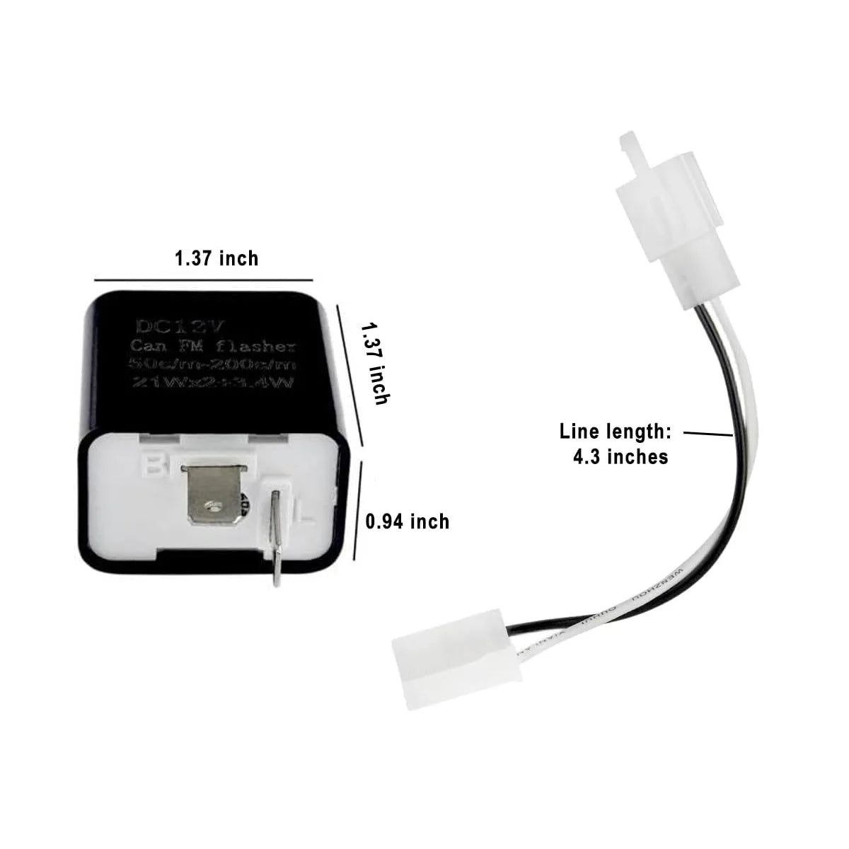 Centrale clignotant avec faisceau pour Harley - vue 1