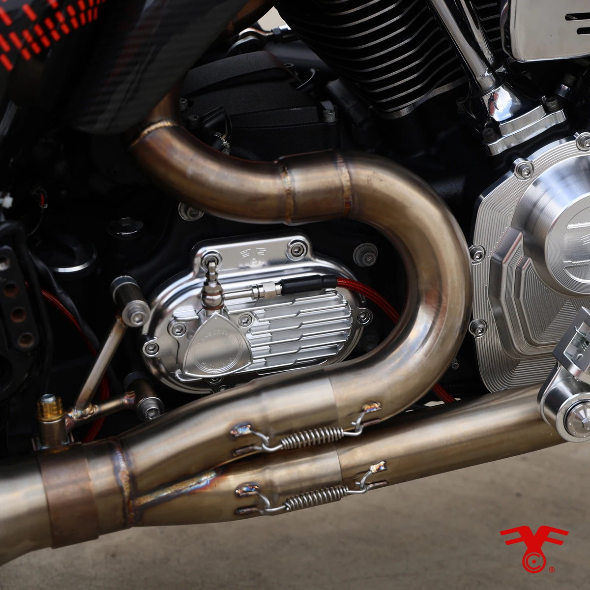 Couvercle latéral de boîte pour embrayage hydraulique Harley Touring - vue 4