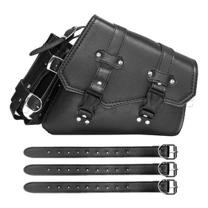 Sacoche de bras oscillant noire côté gauche fixée sur une Harley-Davidson Softail - vue 8