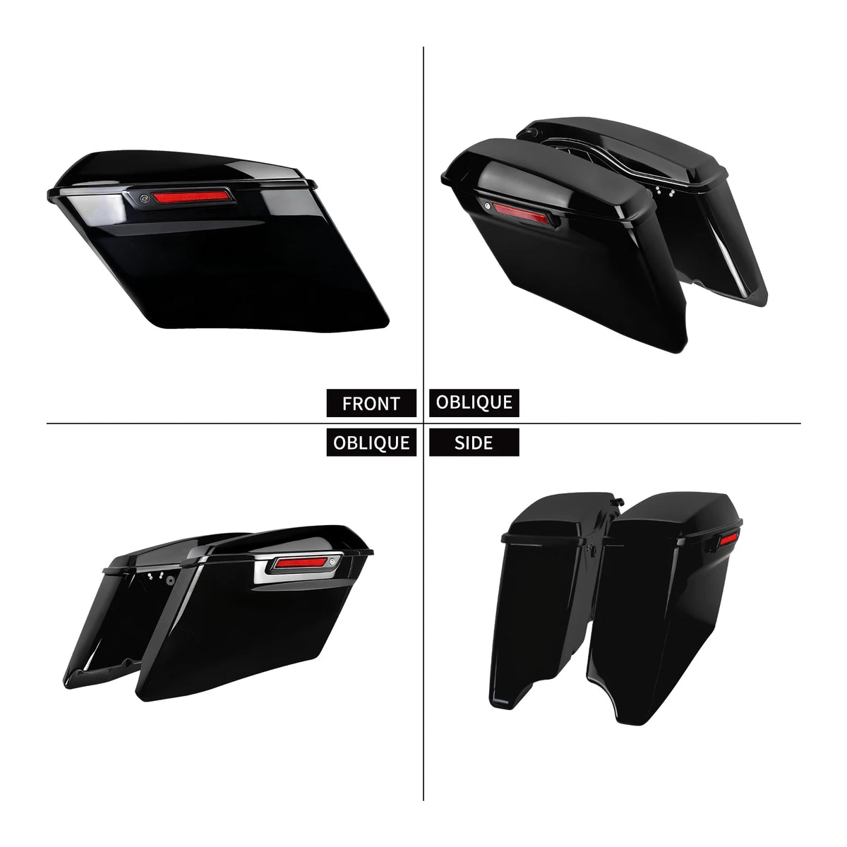 Sacoches Rigides Étirées 4 pouces avec Clés - Harley-Davidson Touring 2014-2024 – photo 3/8