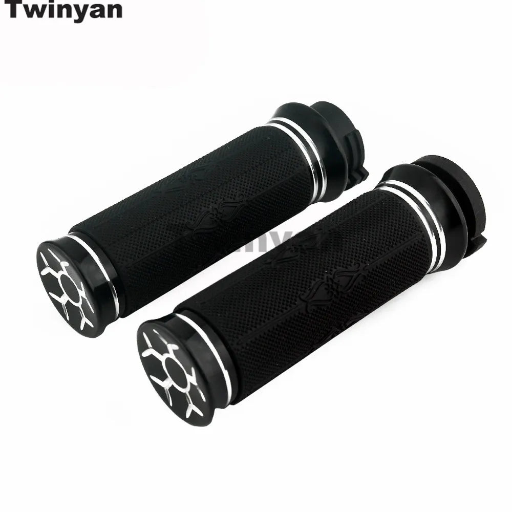 Poignées de guidon pour Harley Sportster, Dyna, Softail et Touring - vue 3