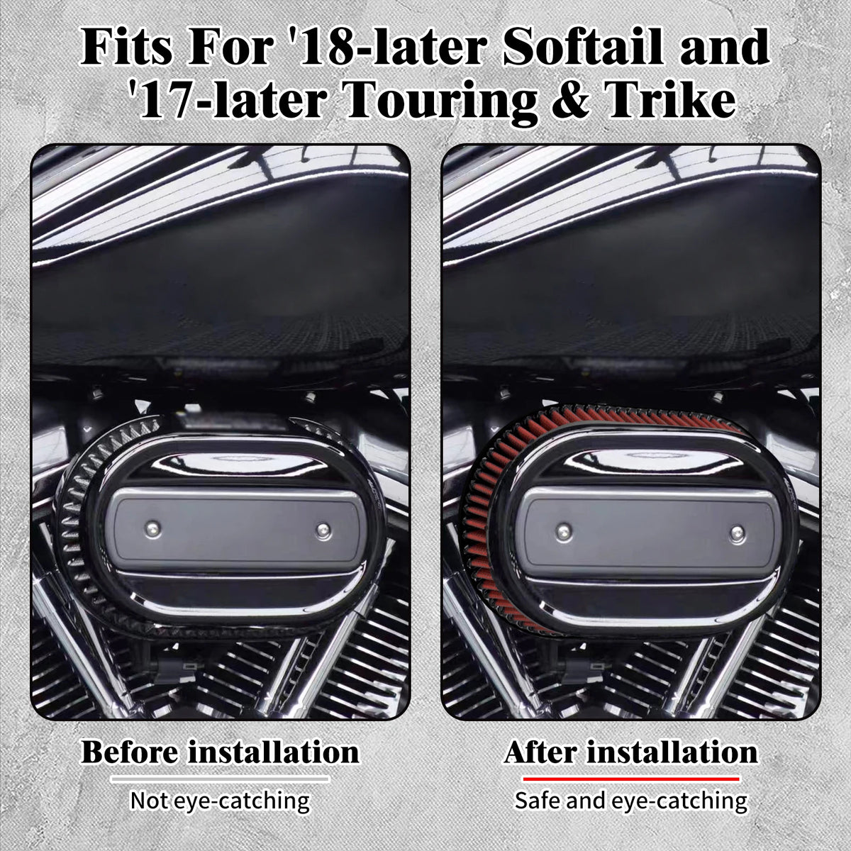 Élément de filtre à air Ventilator pour Harley Softail Touring - vue 1