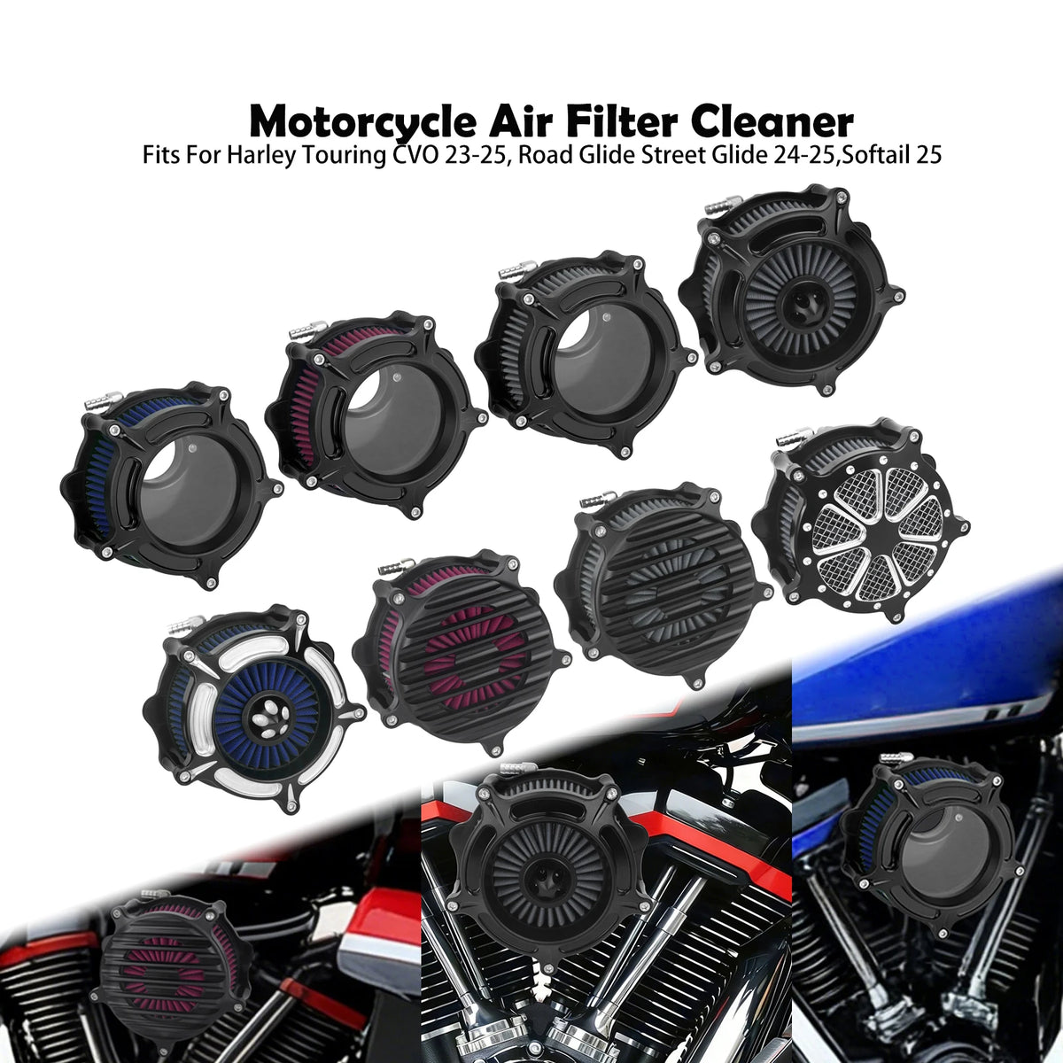 Filtre à Air Sport (Air Cleaner) - Harley-Davidson Touring CVO/Road Glide/Street Glide 2023-2025 & Softail 2025 – photo 1/20