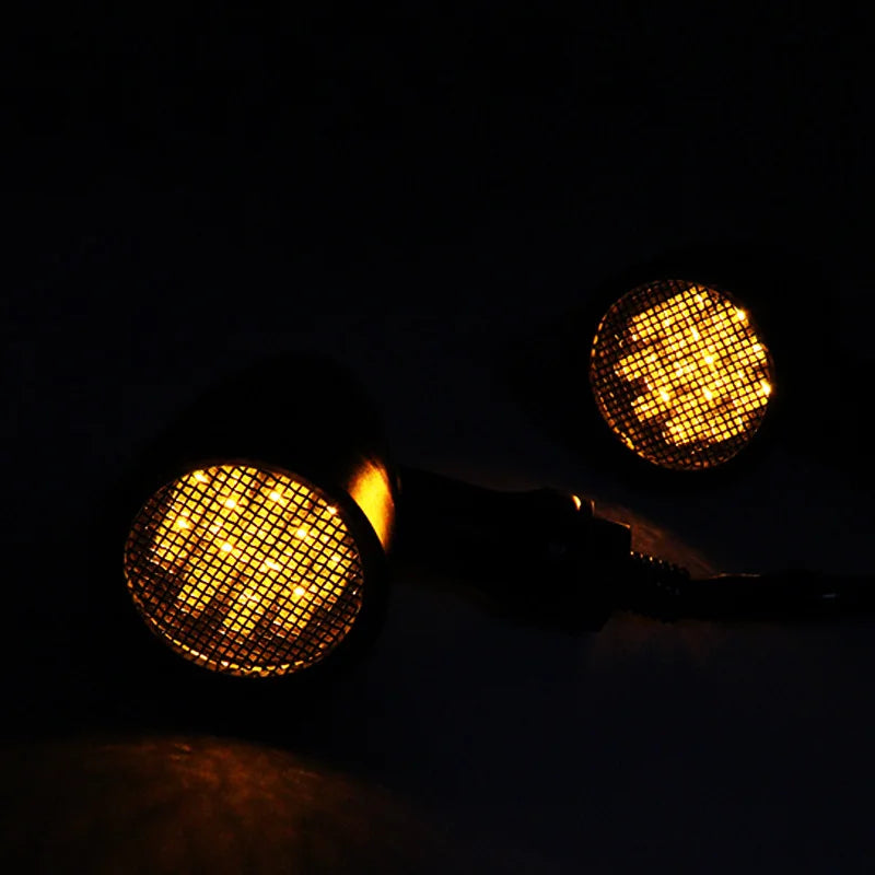 Clignotant LED obus à grille pour Harley Touring Softail Dyna - vue 5