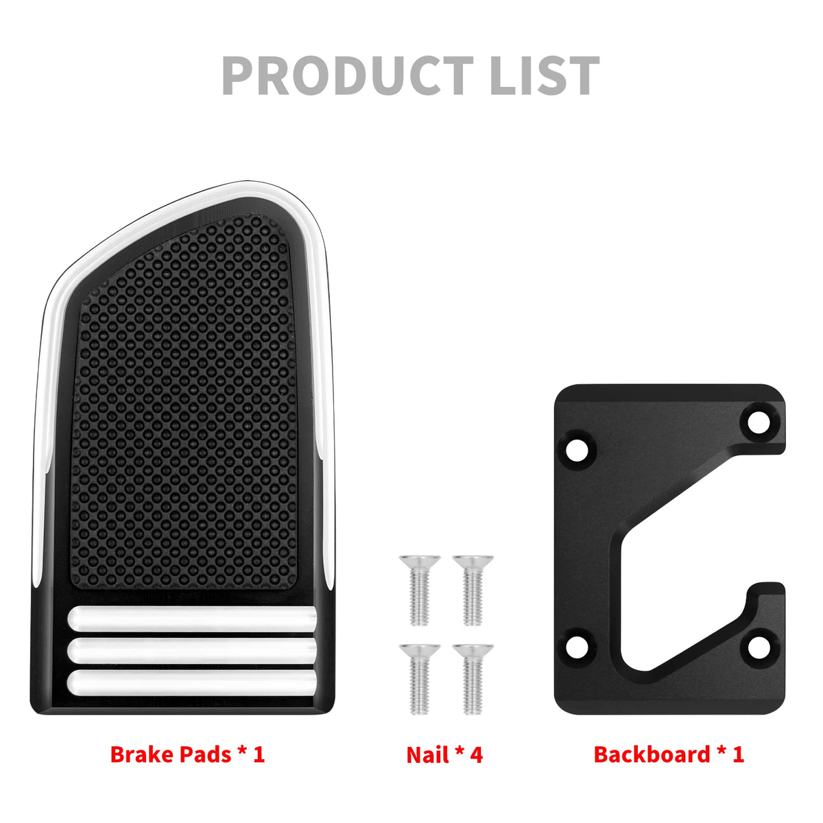Cache de pédale de frein noir CNC pour Harley-Davidson Softail - vue 5