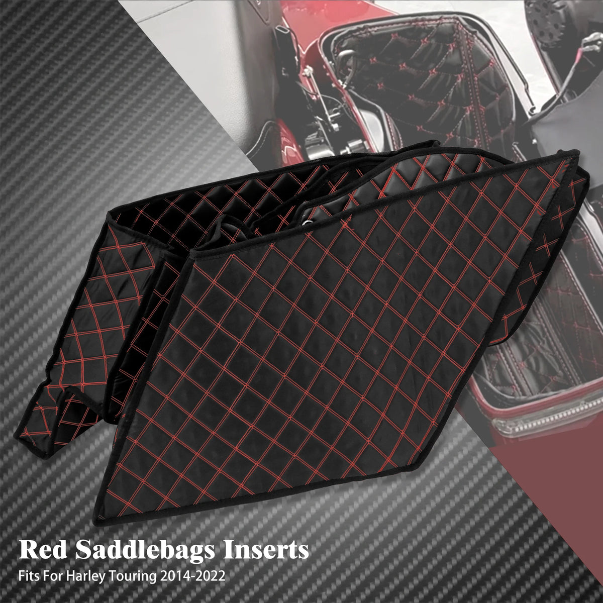 Doublures de Sacoches Étirées pour Harley Touring Electra Street Glide Road King 2014-2023 - vue 7