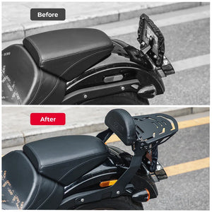 Porte-bagages arrière avec sissy-bar dossier passager pour Harley-Davidson Sport Glide, Low Rider et Sportster 883 - vue 5