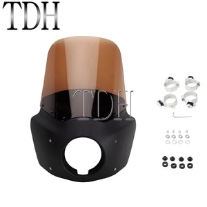 Carénage phare noir avec pare-brise pour Harley-Davidson Dyna Wide Glide - vue 13