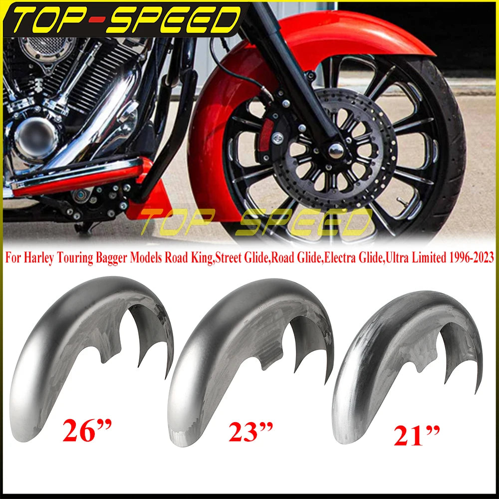 Garde-boue avant non peint pour Harley Touring Bagger - vue 1