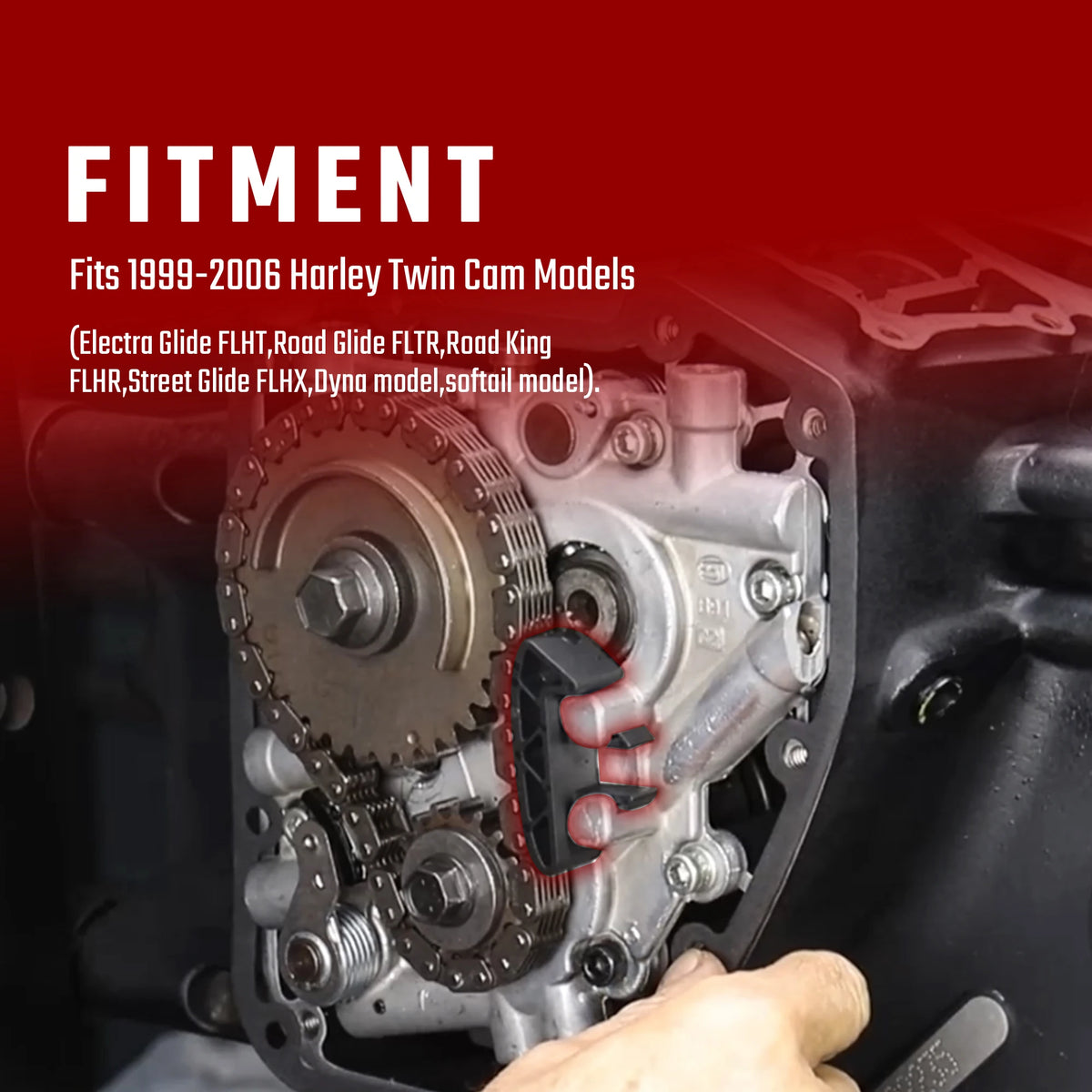 Tendeur / Guide de Chaîne de Distribution - Harley-Davidson Twin Cam 1999-2006 – photo 2/7