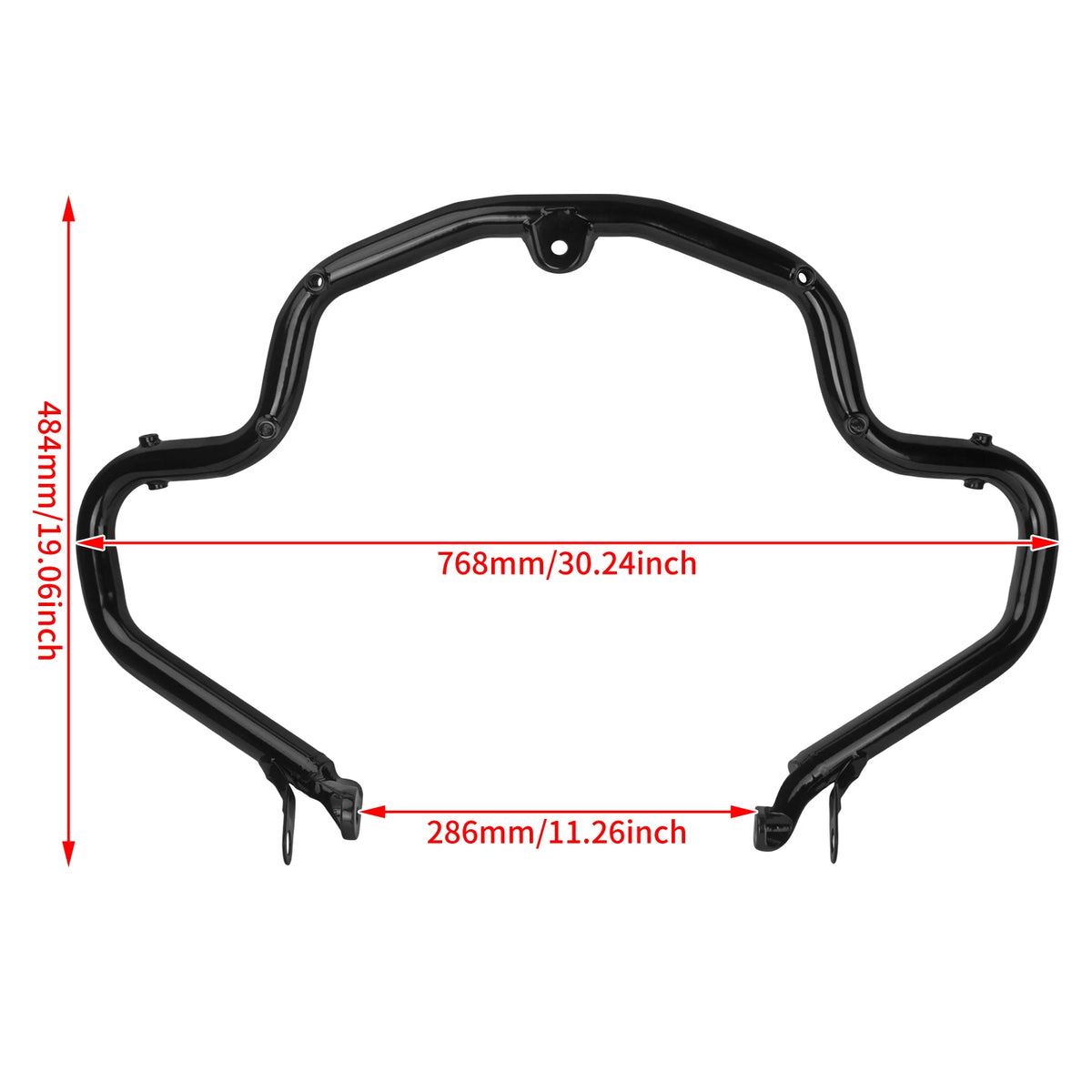 Sabot moteur noir pour Harley-Davidson Touring Street Glide - vue 6