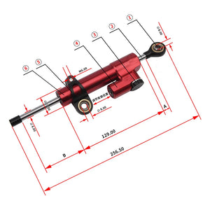 Amortisseur de direction réglable 256 mm universel - multi-marques – photo 2/13